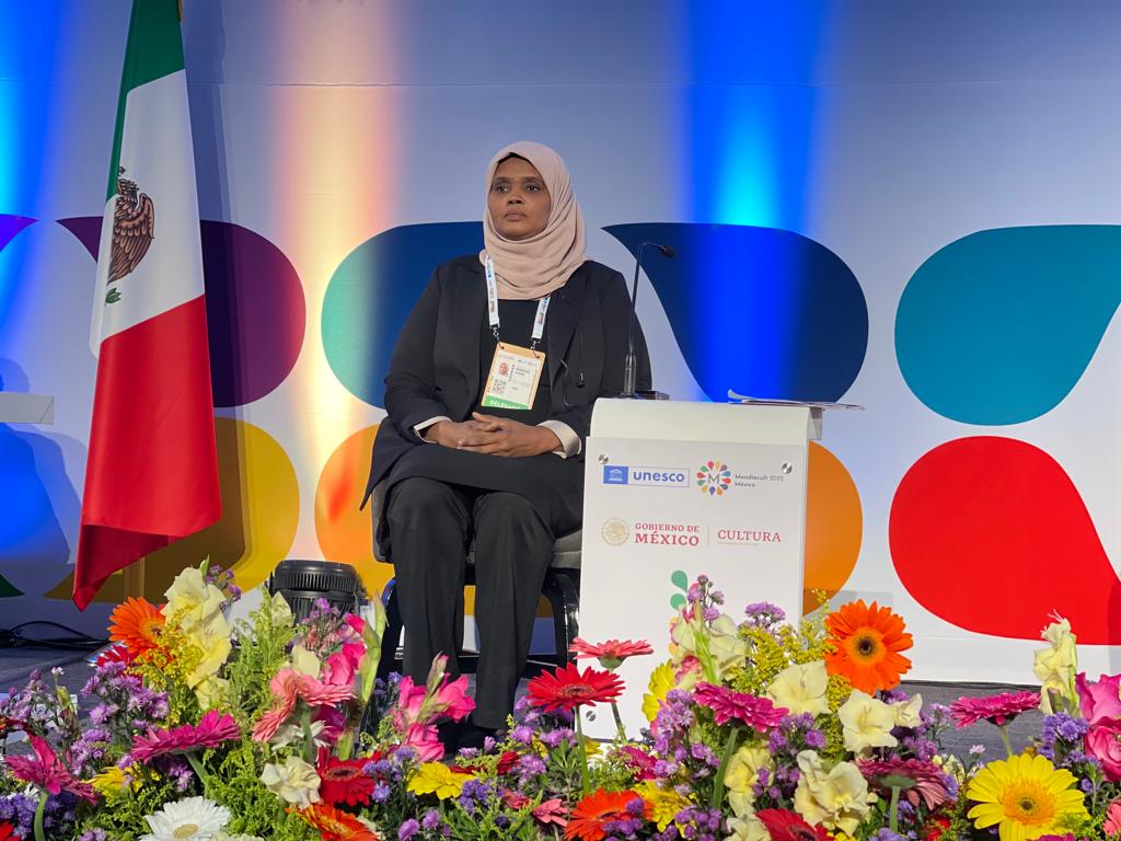 وزيرة الثقافة والتنمية المعرفية، مبروكة توغي، تشاركة في أعمال المؤتمر العالمي للسياسات الثقافية والتنمية المستدامة (موندياكولت 2022) 